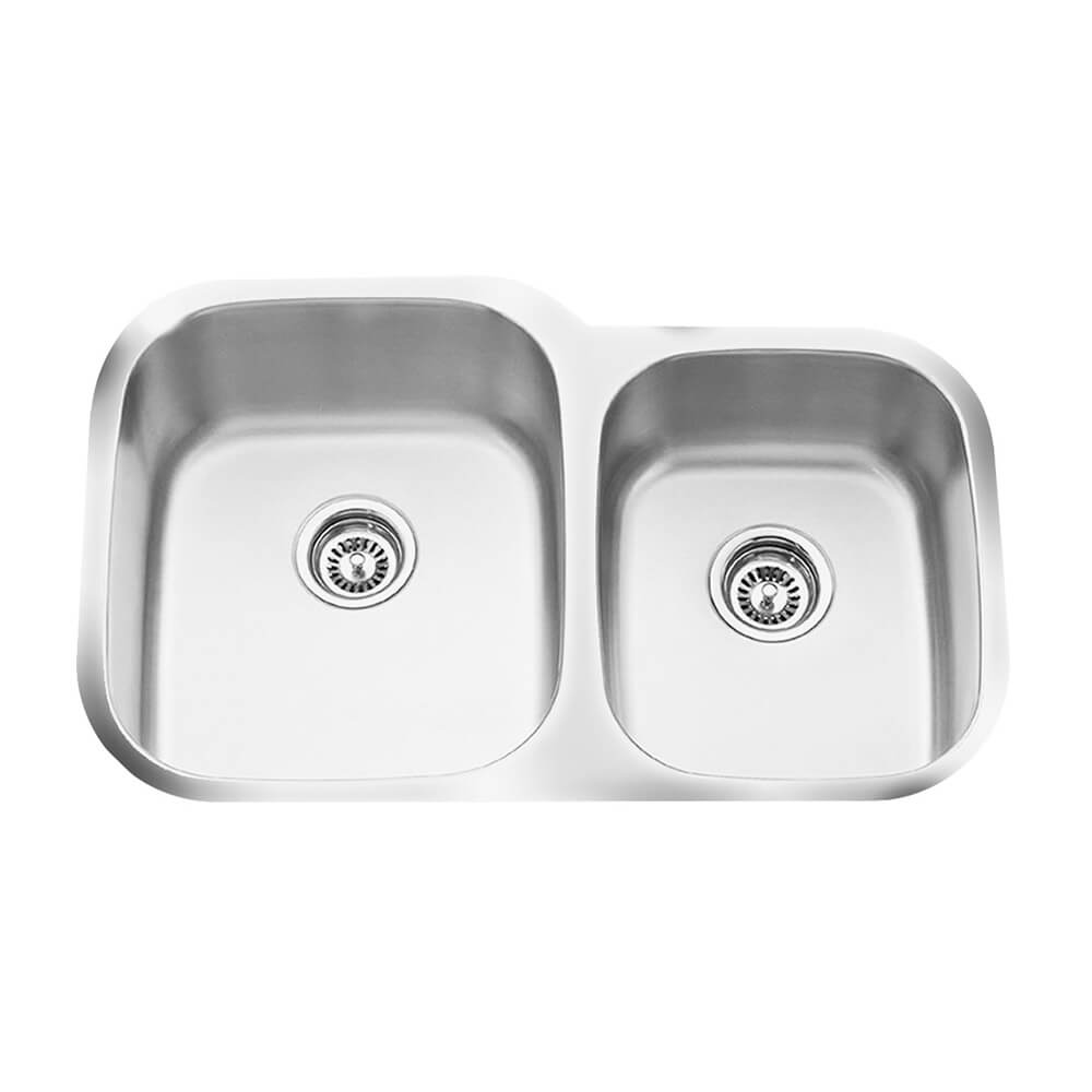 Sink Selections 6 Modern kitchen sink options displayed with Calgary kitchen cabinets and countertops at Zen Living.