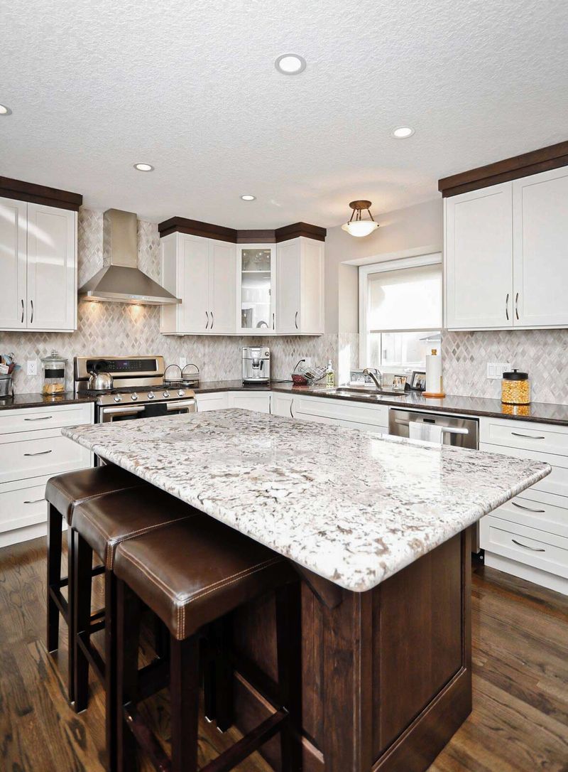 Calgary kitchen countertop showcasing modern design and quality craftsmanship by Zen Living.